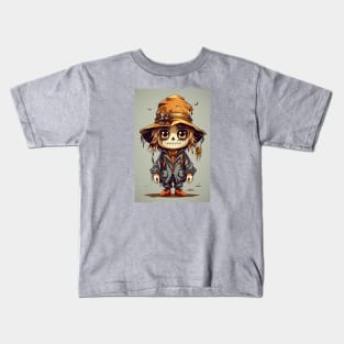 Cute Halloween Scarecrow Kids T-Shirt